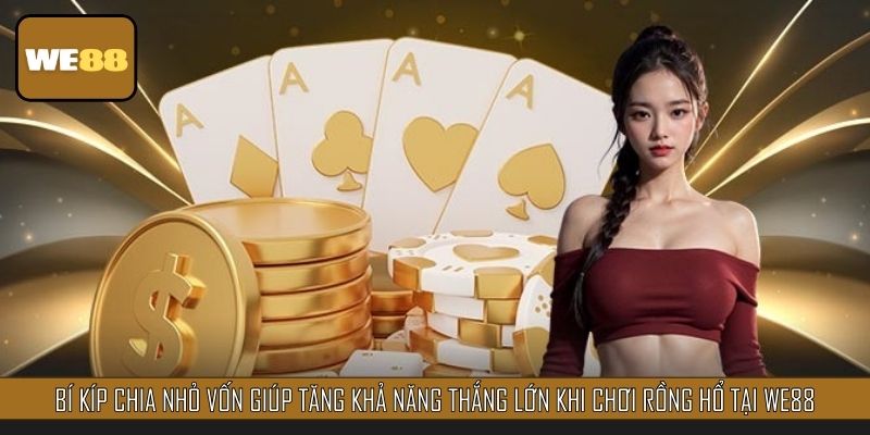 Bí kíp chia nhỏ vốn giúp tăng khả năng thắng lớn khi chơi rồng hổ tại WE88