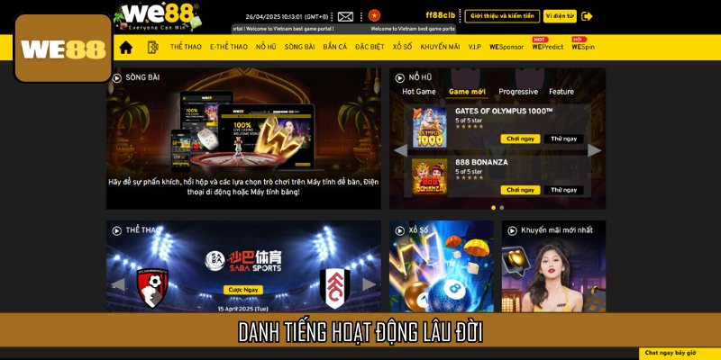 Khi Giới thiệu, bạn sẽ ấn tượng bởi đây là nhà cái lâu đời