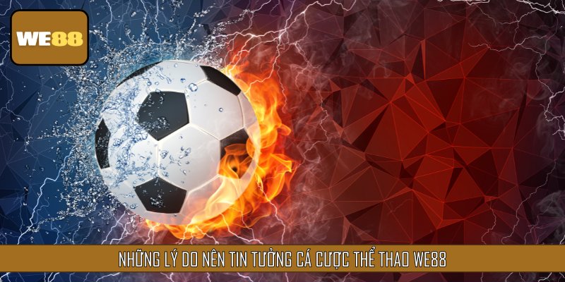 Những lý do nên tin tưởng cá cược thể thao WE88