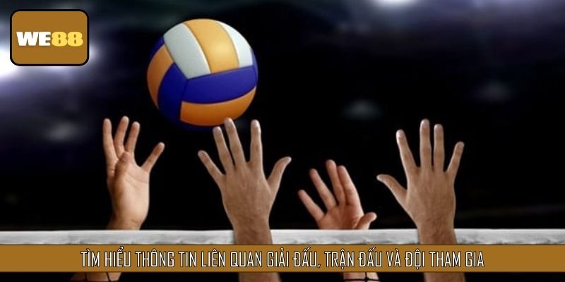 Tìm hiểu thông tin liên quan giải đấu, trận đấu và đội tham gia